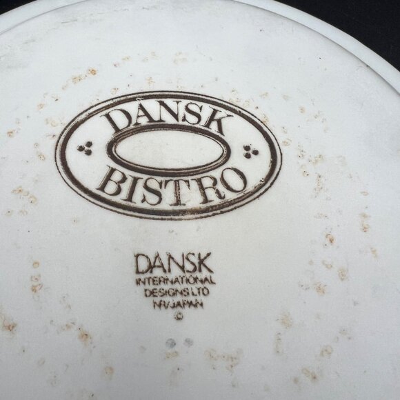 Dansk Bistro Maribo Pattern Flat Coffee Cup & Saucer Set (s) - Picture 5 of 12